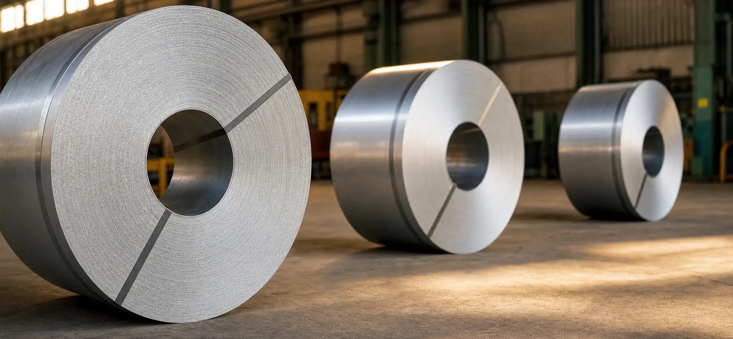 Stirnseiten gewickelter Coils